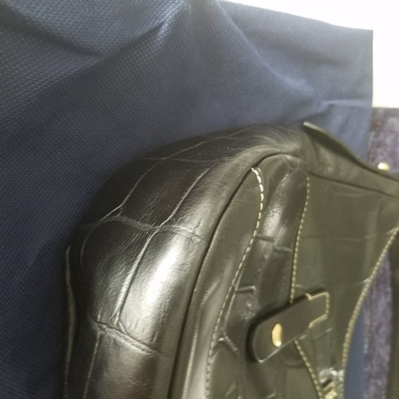 Dooney&Bourke black croc embossed leather bag EUC! - Picture 14 of 14